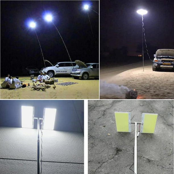 Telescopic COB Rod LED Fishing Outdoor Camping Lantern Light Lamp BBQ Hiking Lot